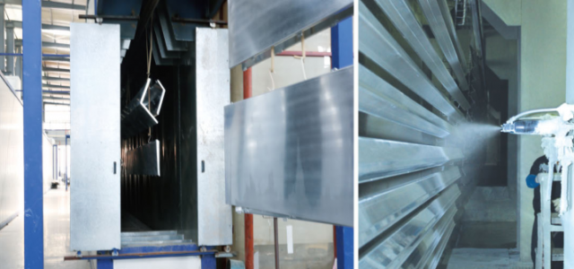 快速了解氟碳铝
铝单板生产线单板的喷涂工艺